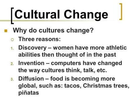Importance of Cultural Change and Its Example